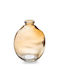 Atmosphera Decorative Brown Glass Vase 10xH12.3cm