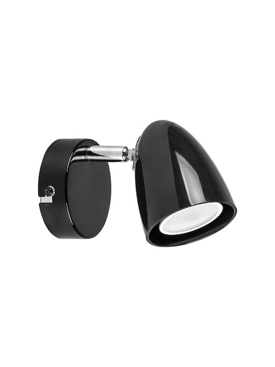 Rabalux Einzel Spot mit Fassung GU10 in Schwarz Farbe