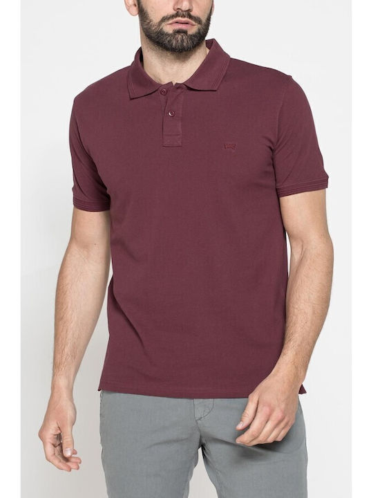 Carrera Jeans Herren Shirt Polo Bordeaux