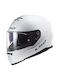 LS2 FF800 Storm II Full Face Helmet with Pinlock and Sun Visor ECE 22.06 1530gr Solid Gloss White