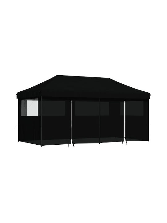 vidaXL Garden Freestanding Gazebo Black 5.8x2.92cm