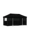 vidaXL Garden Freestanding Gazebo Black 5.8x2.92cm