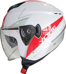 Yohe 852 SV Jet Helmet with Sun Visor 1200gr Black Mat