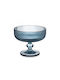 Atmosphera Eisschüssel Rund Glas Blau mit Durchmesser 12cm