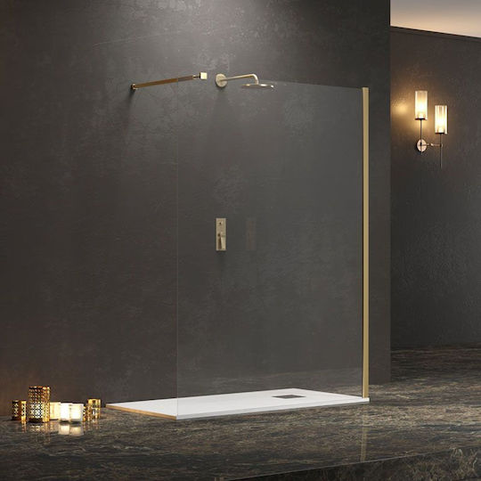 Karag Walkin 1 Partea fixă Duș 160x200cm Sticlă transparentă Oro