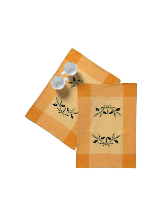 Silk Fashion Σουπλά Κίτρινο 50x35cm 12τμχ