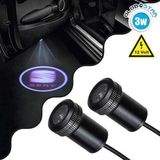 GloboStar Car Door Projectors with Logo Seat