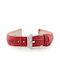 Pacific Leather Strap Red 12mm