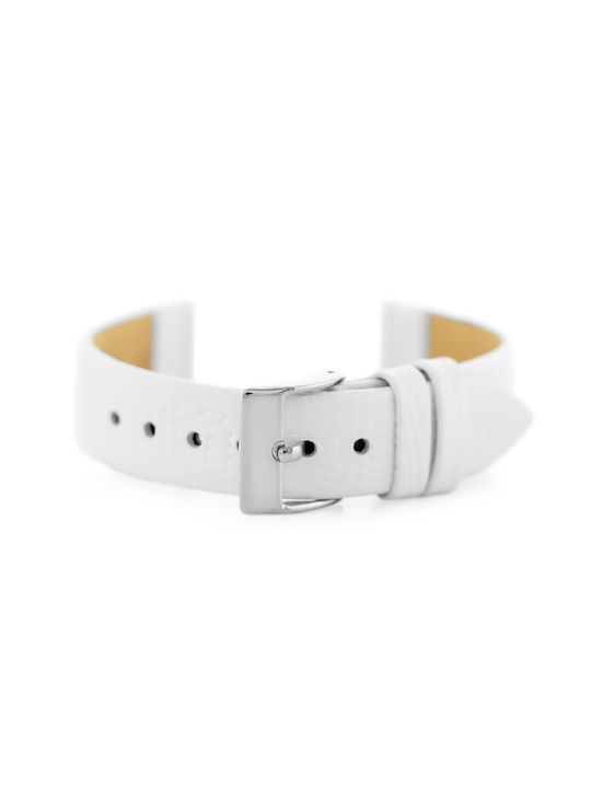 Pacific Leather Strap White 20mm