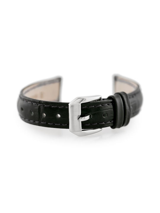 Pacific Leather Strap Black 16mm