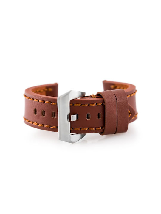 Pacific Leather Strap Brown 20mm