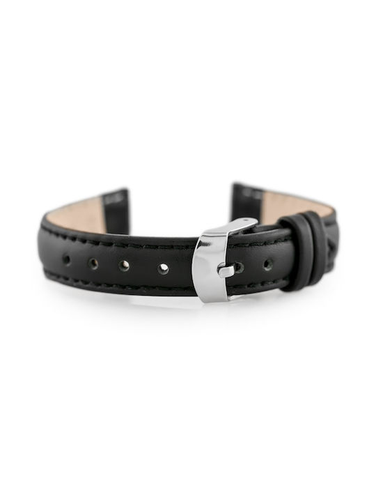 Pacific Leather Strap Black 16mm