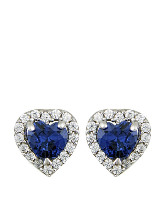 FenixJewelry Earrings made of White Gold with Stones