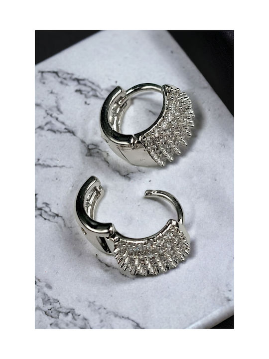 Earrings Hoops made of Silver