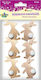 Titanum Wooden Easter Decorative Element for DIY Crafts Beige 6pcs 3x5.5cm