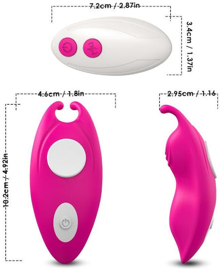 Armony Mini Vibrator Clitoral cu Telecomandă 10.2cm Fucsia