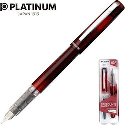 Prefounte Platinum Pen Crimson Red Pen F