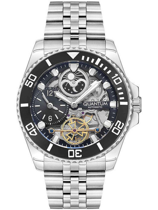 Quantum Men's Watch 45mm Automatic with Silver ...