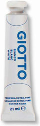 Giotto Tempera Farben White 21ml 1Stück