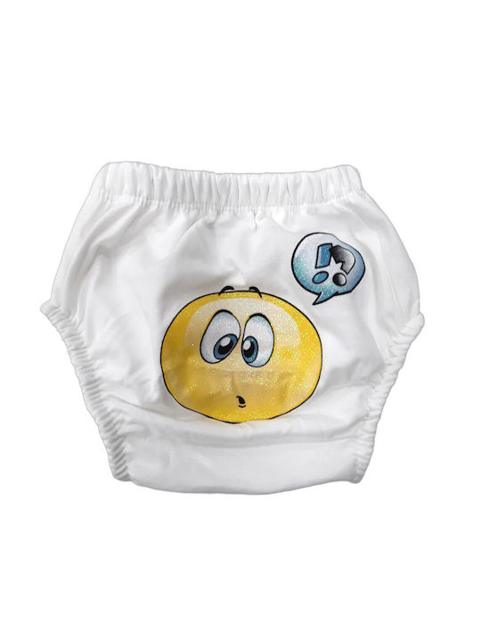 Poopes Kids Brief White