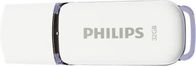 Philips Snow 32GB USB 2.0 Stick White