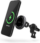 Epico Mobile Phone Holder Car with Magnet and Wireless Charging Black