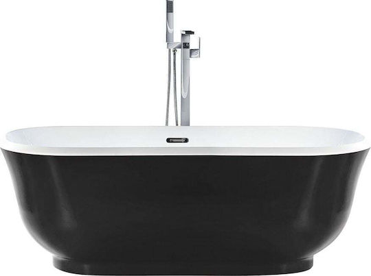 Beliani Freestanding Acrylic Bathtub 170x77cm Beliani Freestanding Acrylic Bathtub 170x77cm