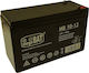 Megabat UPS Battery with Capacity 10Ah and Voltage 12V AKU.12V-10AH 1pcs