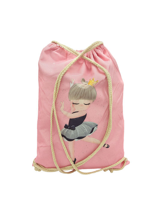 Gift-Me Μπαλαρίνα Kinder Rucksack Rucksack Rosa 42cmx32cmcm