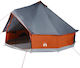 vidaXL Tipi 8 Personen Campingzelt Orange für 8 Personen 410x410x250cm