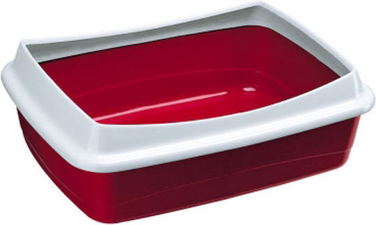 Ferplast Nip Plus Katzenbecken Rot L47 x B36 x H15.5cm