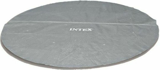 Intex Προστατευτικό Κάλυμμα Πισίνας Στρογγυλό Διαμέτρου 427εκ. Γκρι