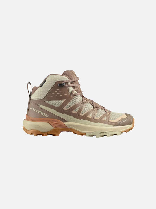 Salomon X Ultra 360 Mid Women's Hiking Boots Waterproof with Gore-Tex Membrane Beige