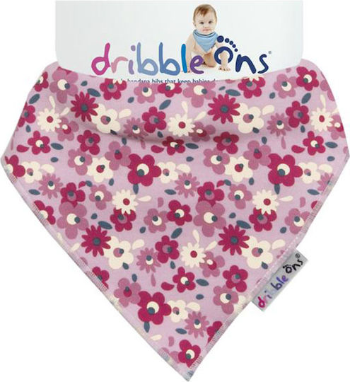 Dribble Ons Σαλιάρα από 100% Βαμβάκι Floral Ditsy
