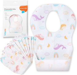 Babyono Αδιάβροχη Σαλιάρα Πλαστική με Τσέπη 10τμχ Babyono Αδιάβροχη Σαλιάρα Πλαστική με Τσέπη 10τμχ