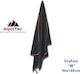 AlpinPro Microfiber Body Towel Black 90x180cm