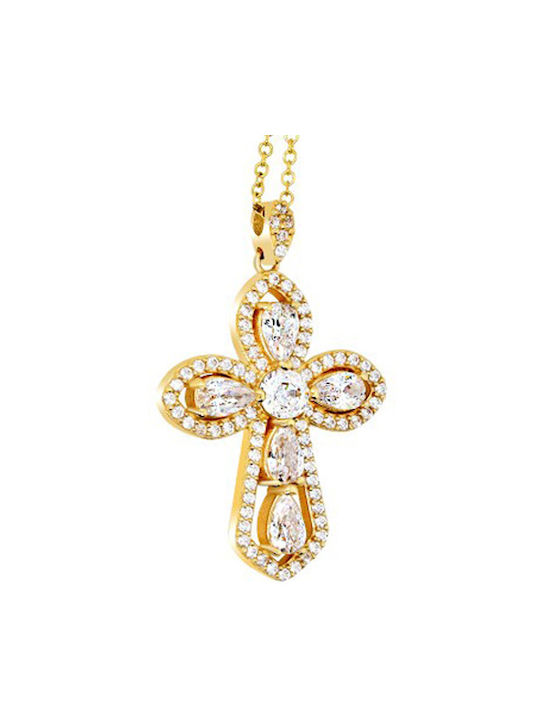 Women's Gold Cross 14K with Chain