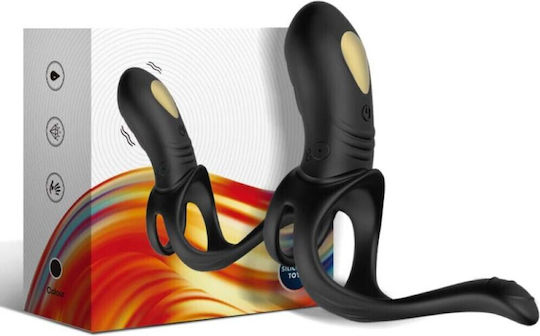 Armony Cock Ring Schwanz mit Analplug Schwarz