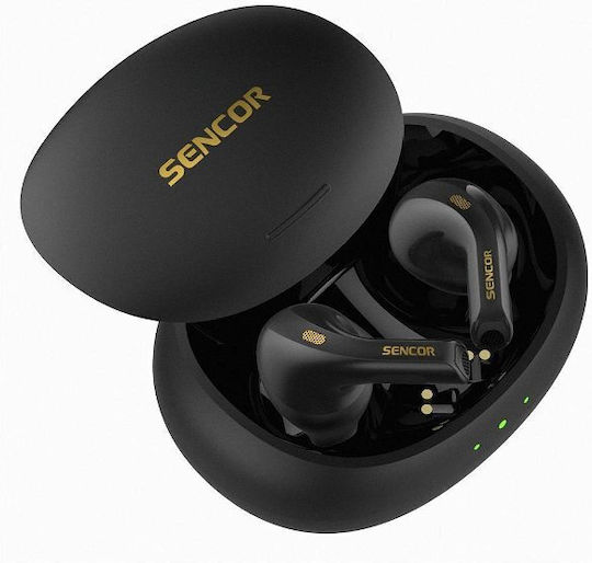 Sencor SEP 560BT In-Ear Bluetooth-Freisprecheinrichtung Kopfhörer mit Ladeetui Schwarz