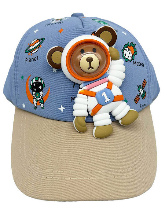 Kids' Hat Fabric Austronaut Blue