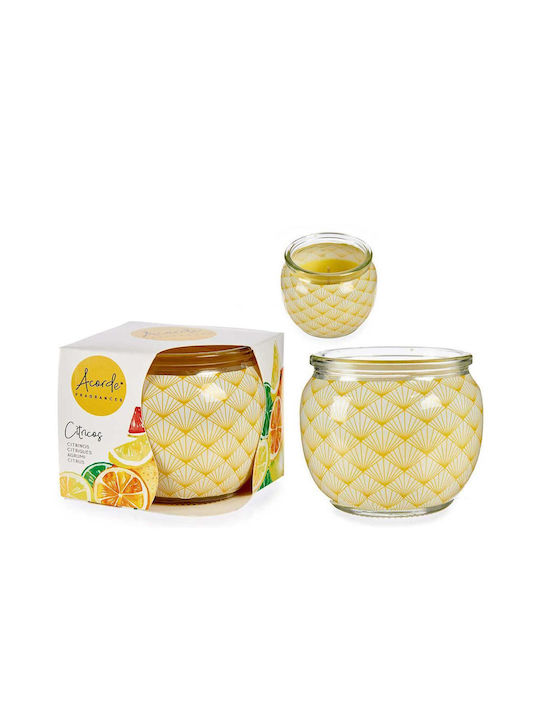 Plastona Decorative Candle Jar Yellow 1pcs