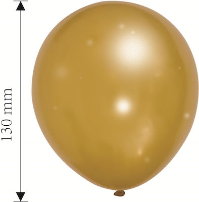 Set of 20 Balloons Latex Gold