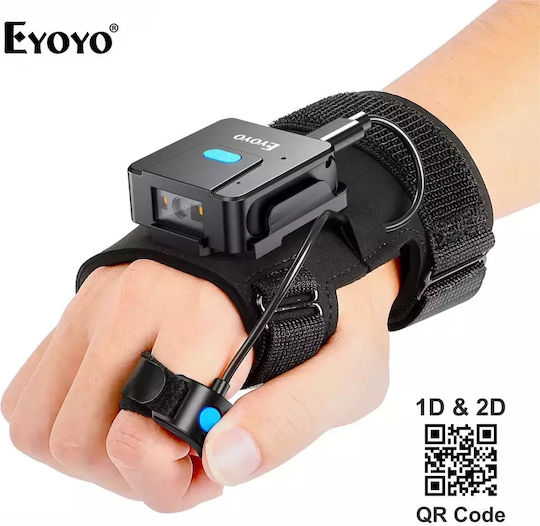Eyoyo EYOYO EY-027 2D QRcode Scanner Χειρός Ασύρματο με Δυνατότητα Ανάγνωσης 2D και QR Barcodes