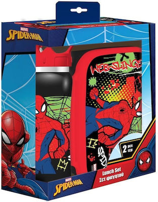 Spiderman Set de mâncare pentru copii din oțel inoxidabil Spiderman