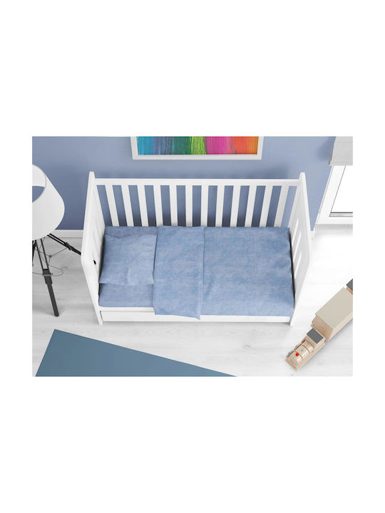 Dimcol Baby Duvet Cover Bebe Premium Shadow Sky blue 120x160cm