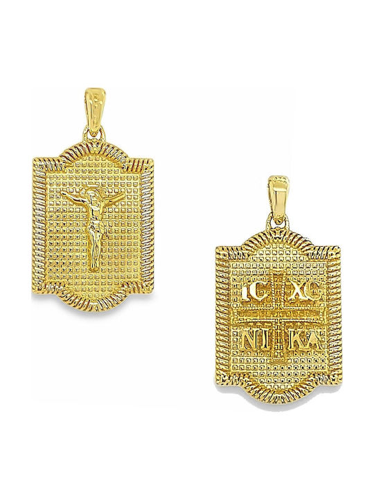 Xryseio Anhänger Kinder Amulett Beidseitig Konstantinato aus Gold 9K KN1099