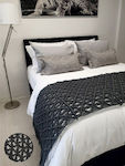 24home.gr Bed Runner Hotel Single L230xW60cm. Gray