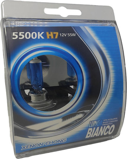 Lămpi Autoturismului H7 Halogen 5500K Alb rece 12V 55W