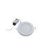 Uncle George Round Glass Recessed Spot with Integrated LED and Cool White Light White 11.5x11.5cm. 1pcs