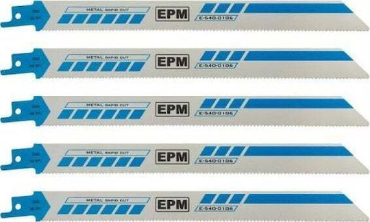 EPM Jig Saw Blade for Metal 225mm 5pcs E-540-0106